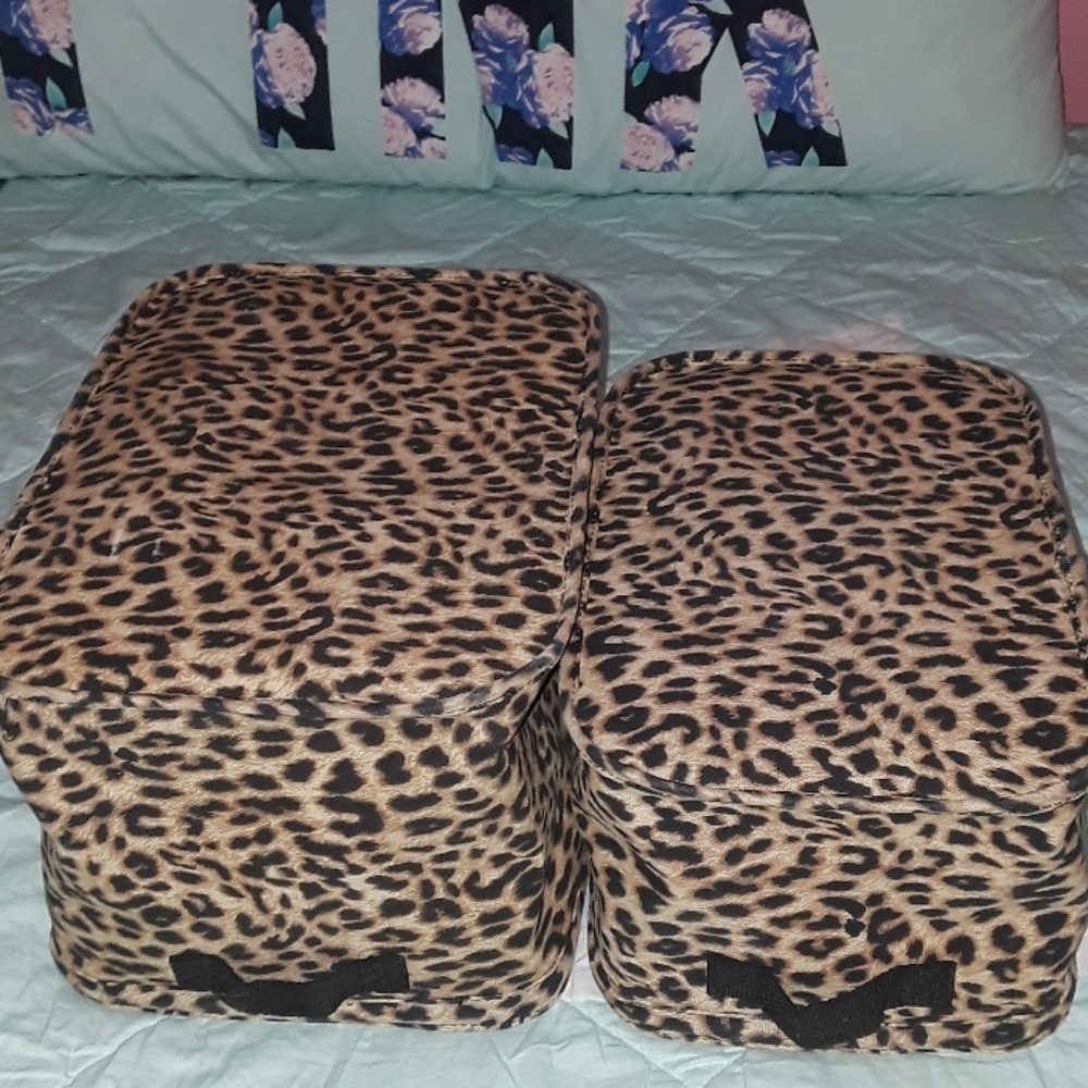 PINK Victoria's Secret Cheetah Bins SOLD - Picture 3 of 8